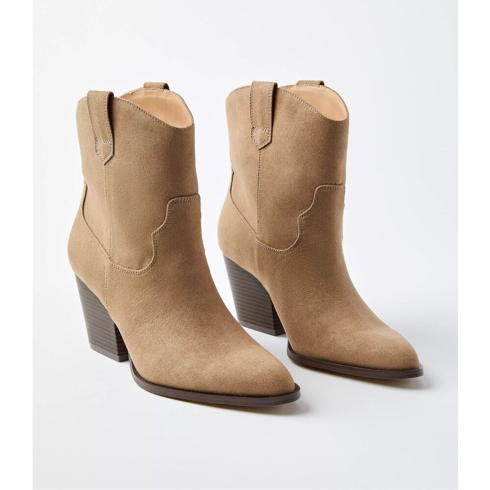NWOT Ann Taylor Beige Ankle Booties